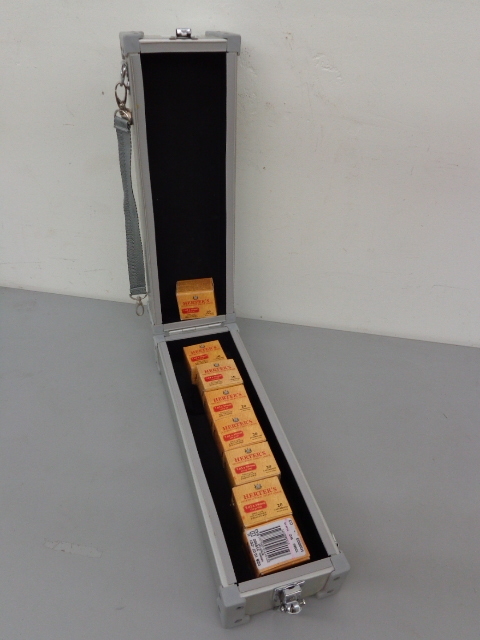 lot 34 image: Winchester Aluminum Ammo Box & 7.62 x 39 Ammo