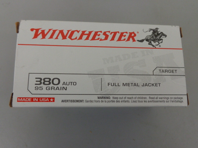lot 50 image: Winchester .380 Auto Shells
