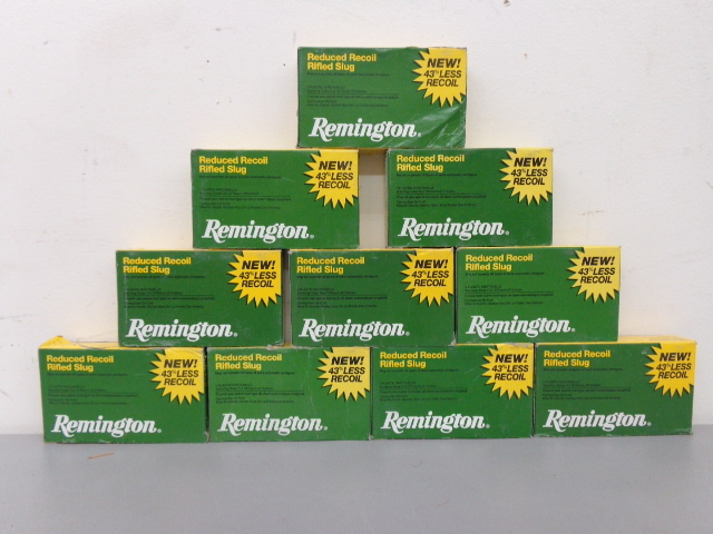 lot 52 image: Remington Rifled 12Ga. Slugs