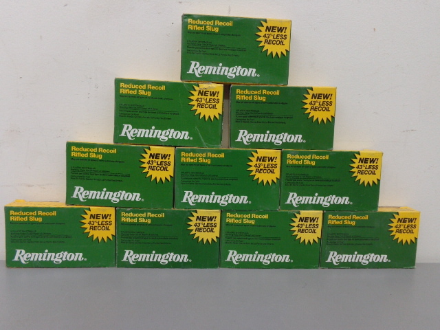 lot 58 image: Remington Rifled 12Ga. Slugs