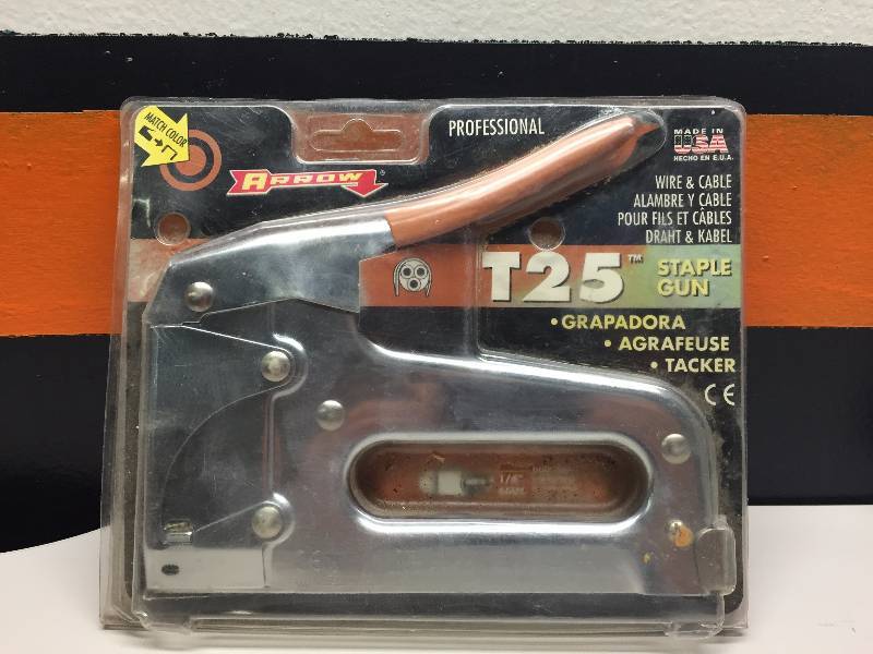 ARROW T25 STAPLE GUN ADJUSTABLE, 3 PIECE CLAMP SET