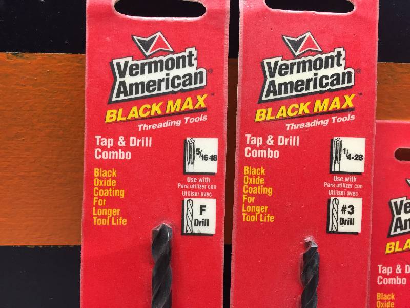 VERMONT AMERICAN BLACK MAX TAP DRILL COMBOS