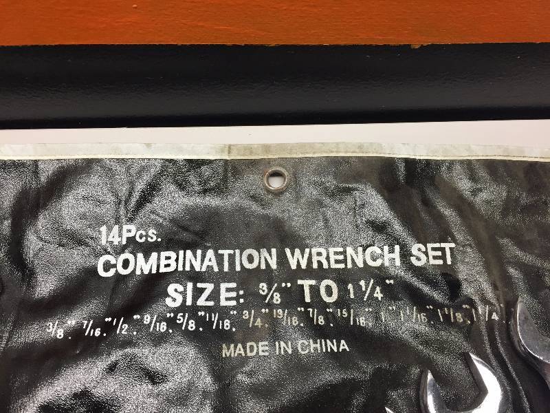 14 PIECE COMBINATION WRENCH SET 38 - 1 14