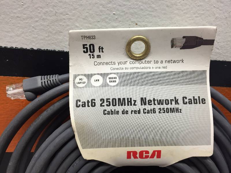 100 FOOT RCA 250 MHZ NETWORK CABLE
