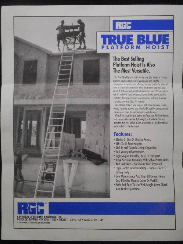 lot 9 image: RGC True-Blue Gas-Powered Platform ...