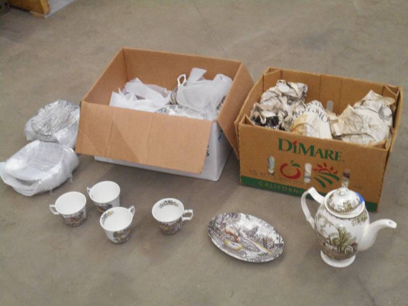 lot 39 image: (2) Boxes Of The Friendly Village...