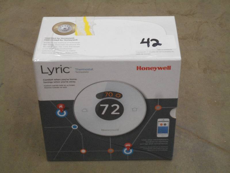 lot 42 image: New Honeywell Lyric Smart Thermosta...