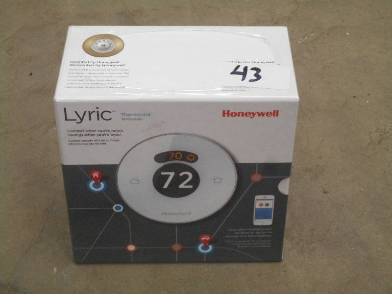 lot 43 image: New Honeywell Lyric Smart Thermosta...