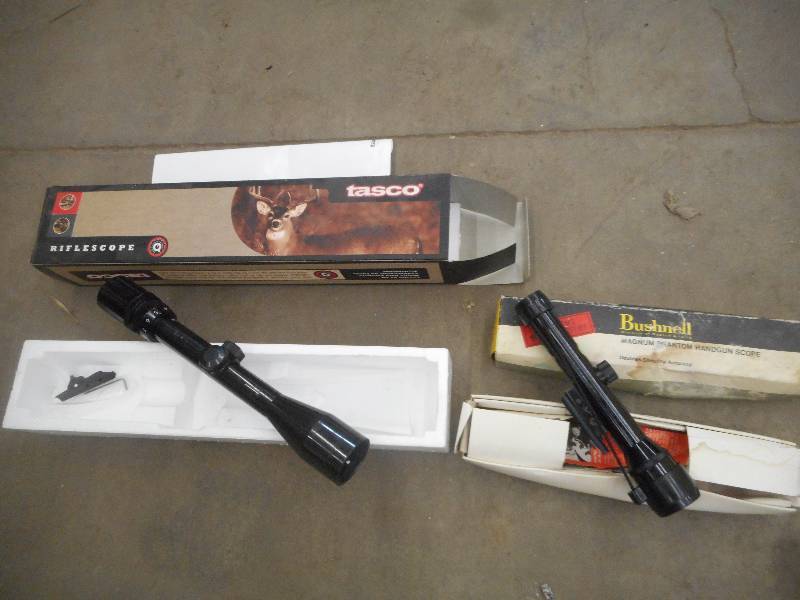 lot 63 image: (1) Bushnell Rifle Scope & (1) Bush...