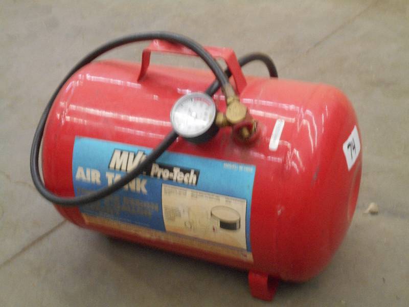 lot 74 image: MVP 5-Gallon Portable Air Tank ...