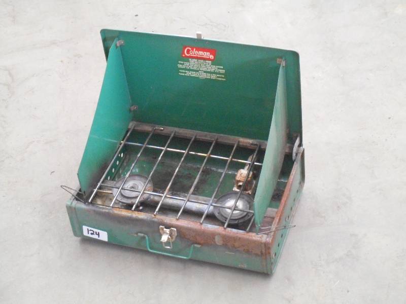 lot 124 image: Coleman Gas Camp Stove ...