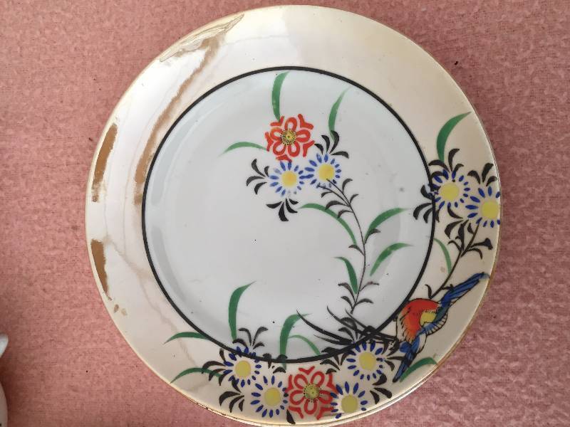 lot 46 image: Vintage Collectible Tea Cups & Coffee Cups & Asian Plates - Highlight - MAsons Furnival Blue Quail Coffee Mug - Retails $75.00 - Excellent - No Chips