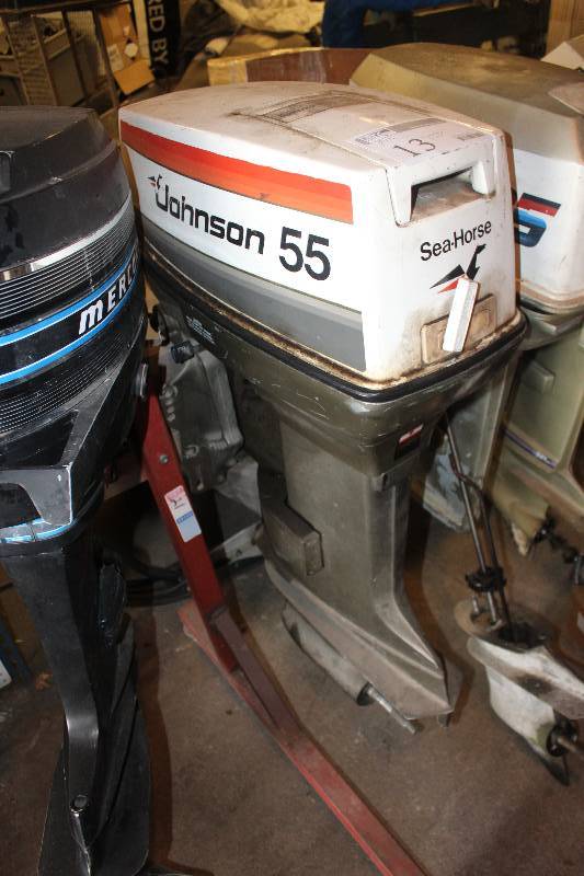 lot 13 image: Johnson 55 Outboard Boat Motor