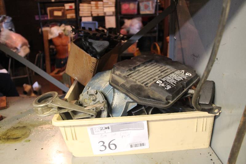 lot 36 image: Box Lot of Boat Motor Recoil Parts