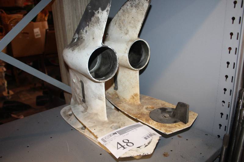 lot 48 image: Lot of (2) OMC Outboard Motor Lower Units
