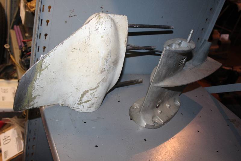 lot 47 image: Lot of (2) Chrysler Outboard Motor Lower Units