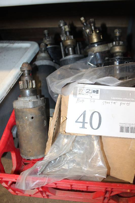 lot 40 image: Box Lot of Boat Motor Starter Parts