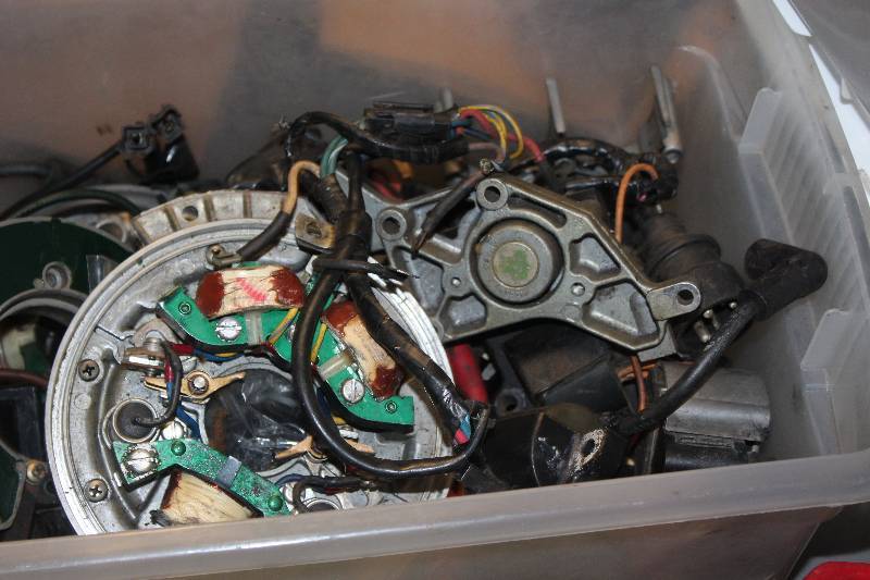lot 39 image: Box Lot of Boat Motor Ignition Parts
