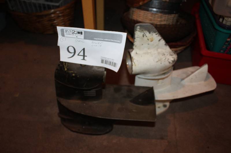 lot 94 image: Lot of (2) OMC Outboard Motor Lower Units