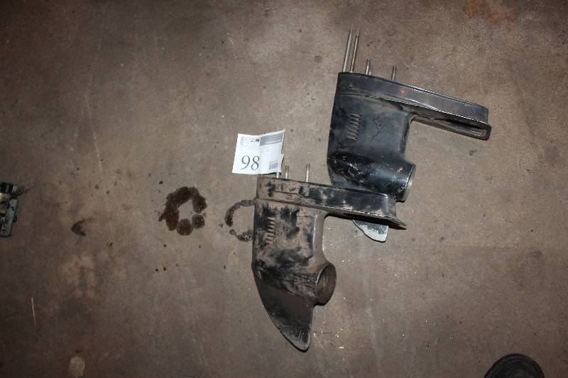 lot 98 image: Lot of (2) Mercury Outboard Motor Lower Units