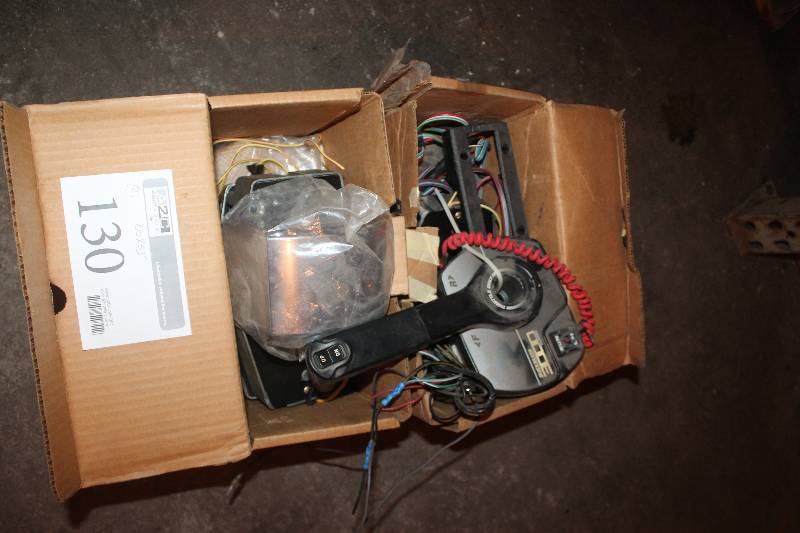 lot 130 image: Lot of (2) Boxes of MerCruiser Control Box Parts