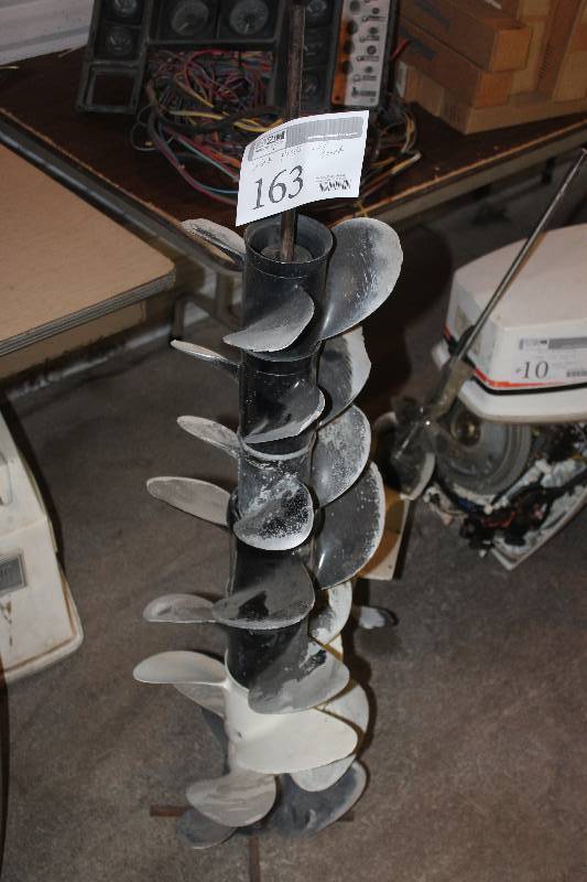 lot 163 image: Lot of Used Propellers w Stand