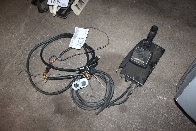 lot 165 image: Quicksilver Boat Throttle and Cables