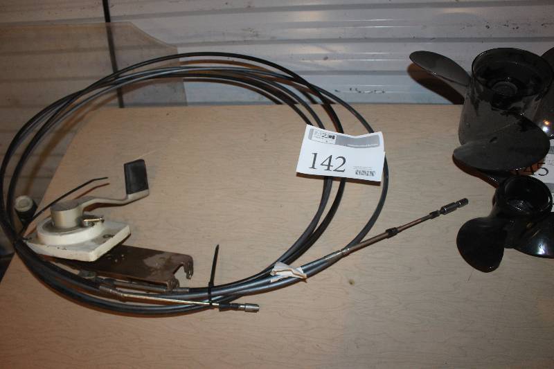lot 142 image: Chrysler Boat Throttle and Cables