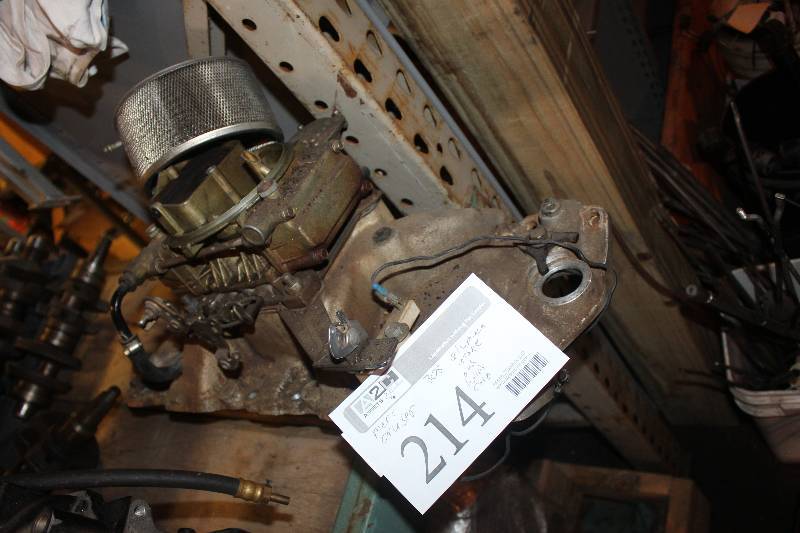 lot 214 image: MerCruiser V8 305 Aluminum Intake and Holley Carb