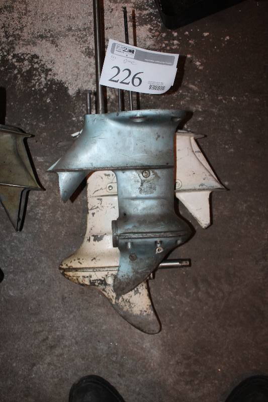 lot 226 image: Lot of (2) OMC Outboard Motor Lower Units