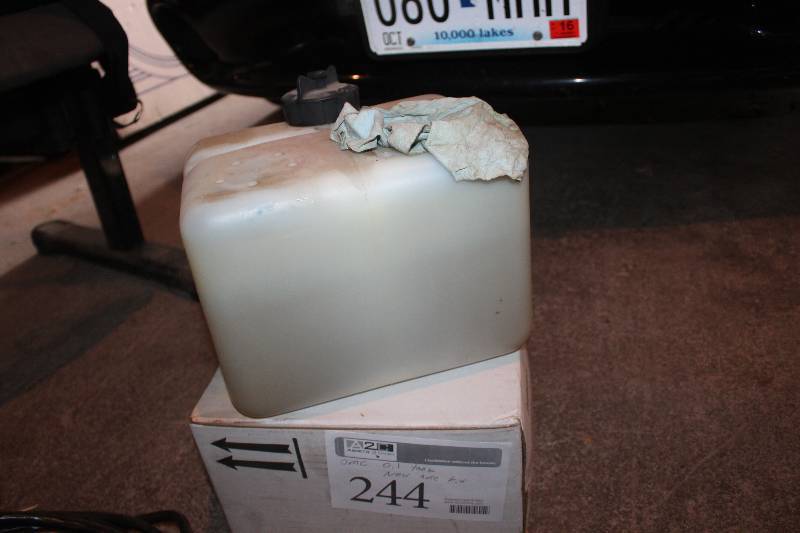 lot 244 image: OMC Oil Tank, New Hose Kit