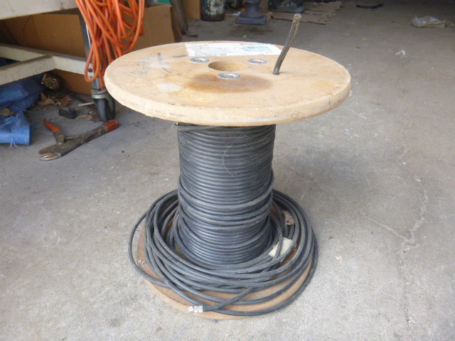 Partial Spool of Coaxial Cable