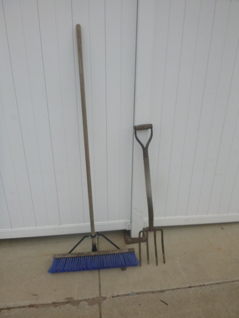 Potato Fork and Broom