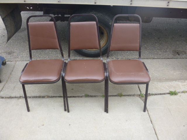 3 Padded Chairs