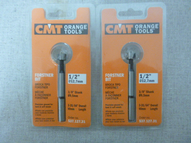 2 CMT Orange Tools Forstner Bits