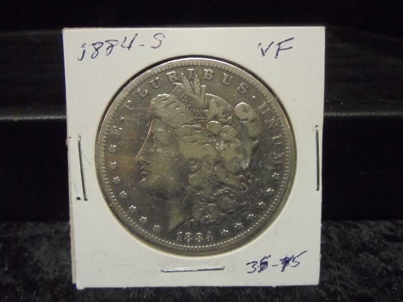 1884-S Morgan Silver Dollar