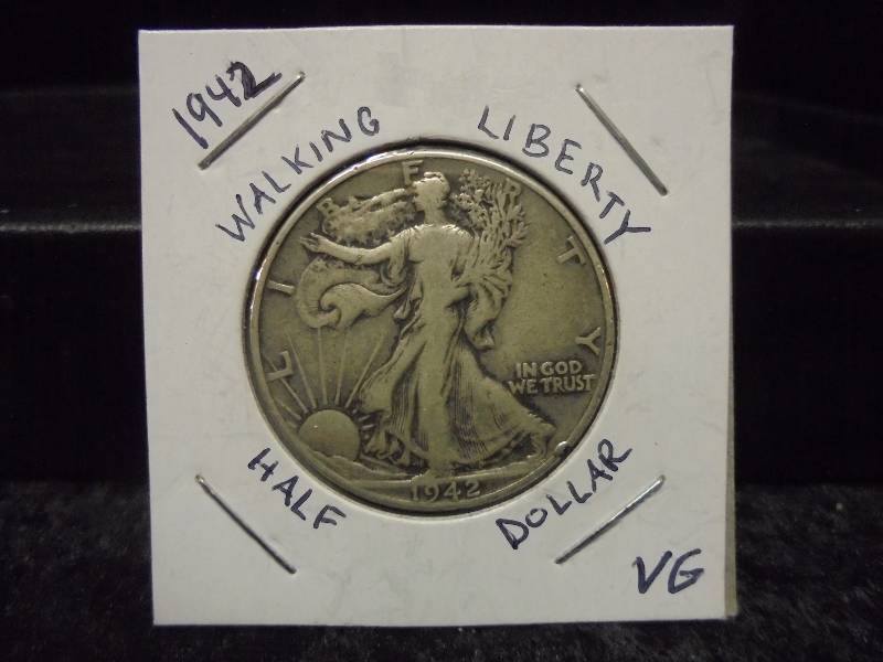 1942 Walking Liberty Half Dollar, Silver
