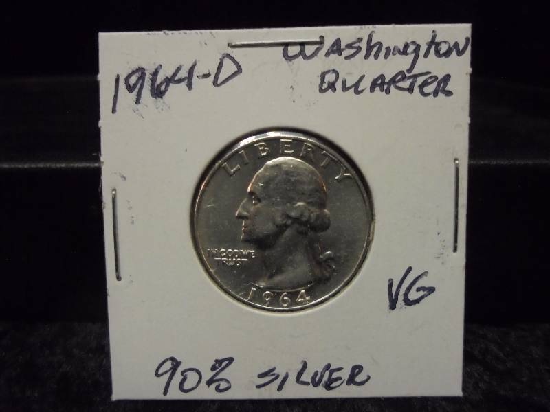 1964-D Washington Quarter, 90% Silver