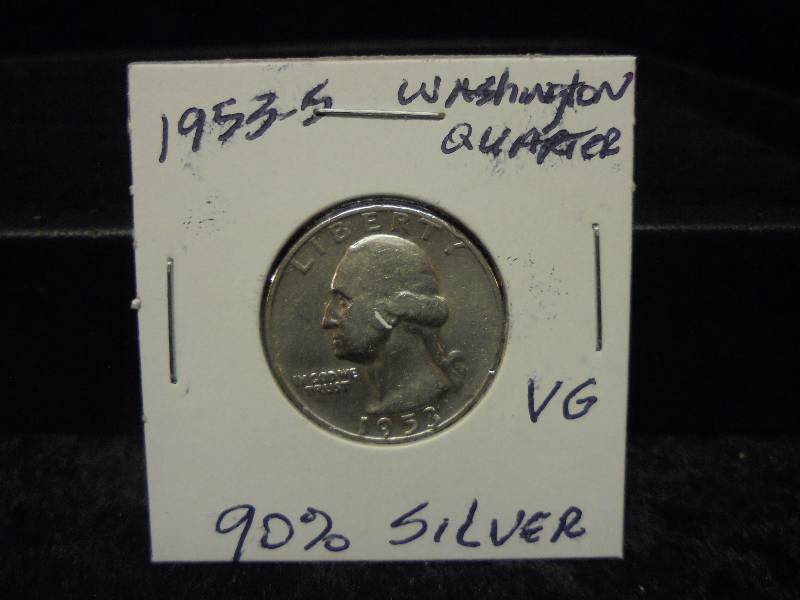 1953-S Washington Quarter, 90% Silver