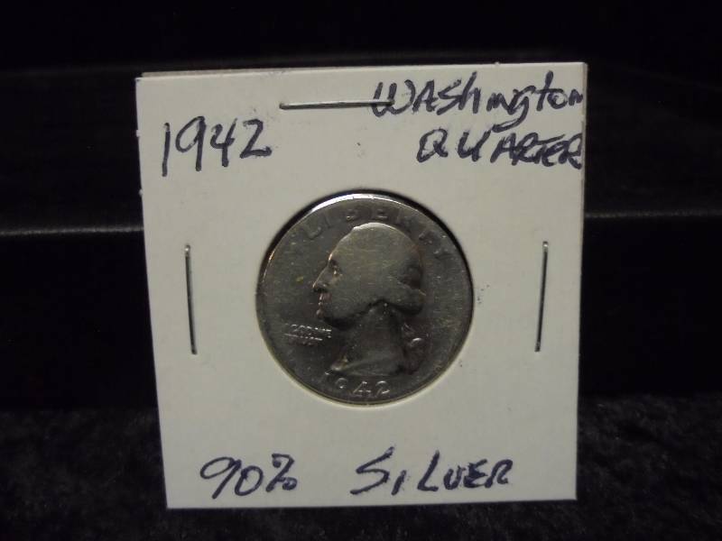 1942 Washington Quarter, 90% Silver