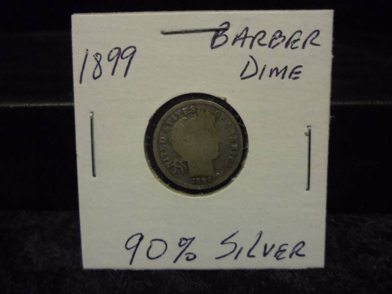 1899 Barber Dime, 90% Silver