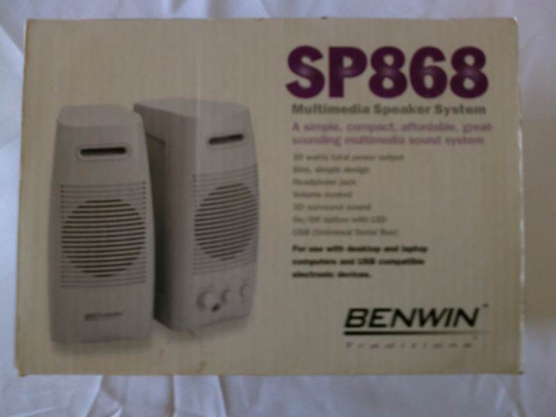 lot 1 image: Benwin SP868 Multi Media Speaker System 2 speakers