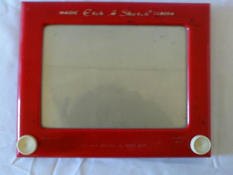lot 29 image: Etch-a-Sketch (magic screen)