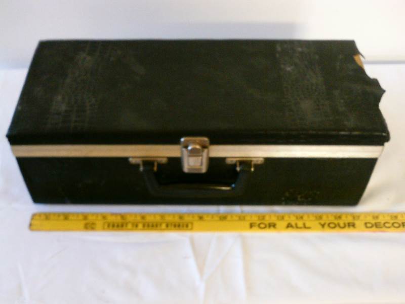 lot 42 image: 8 Track Tape Case 1975 19 recordable tapes, now recorded.