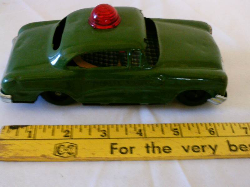 lot 47 image: Police Car ( Mar LineToys) Mid 60s Vintage metal