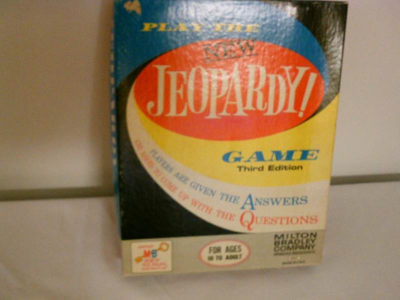 lot 55 image: Jepardy Board Game (3rd Edition, 1964,vintage) Milton Bradley