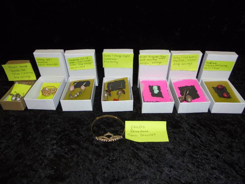 Lot - Misc Jewelry, Childrens Tiara Bracelet, etc
