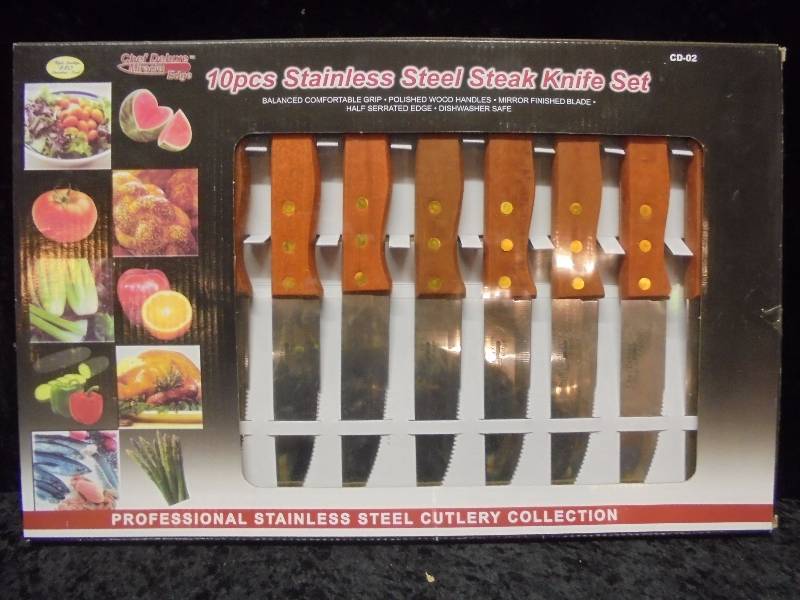 Professional Stainless Steel Steak Knife Set - NEW