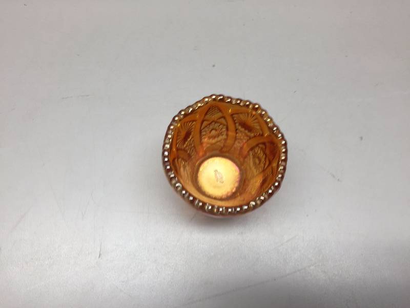 CARNIVAL GLASS TOOTH PICK HOLDER