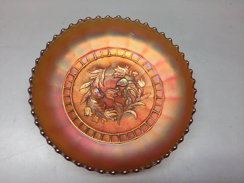 CARNIVAL GLASS SAUCER TYPE BOWL